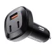 Автомобільний зарядний пристрій Acefast Metal B3 USB-C+USB-C+USB-A 66W