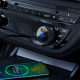 Автомобільний зарядний пристрій Acefast B7 Metal Dual USB with digital display 45W
