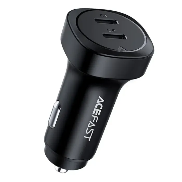 Автомобільний зарядний пристрій Acefast Metal B2 2xUSB-C 72w