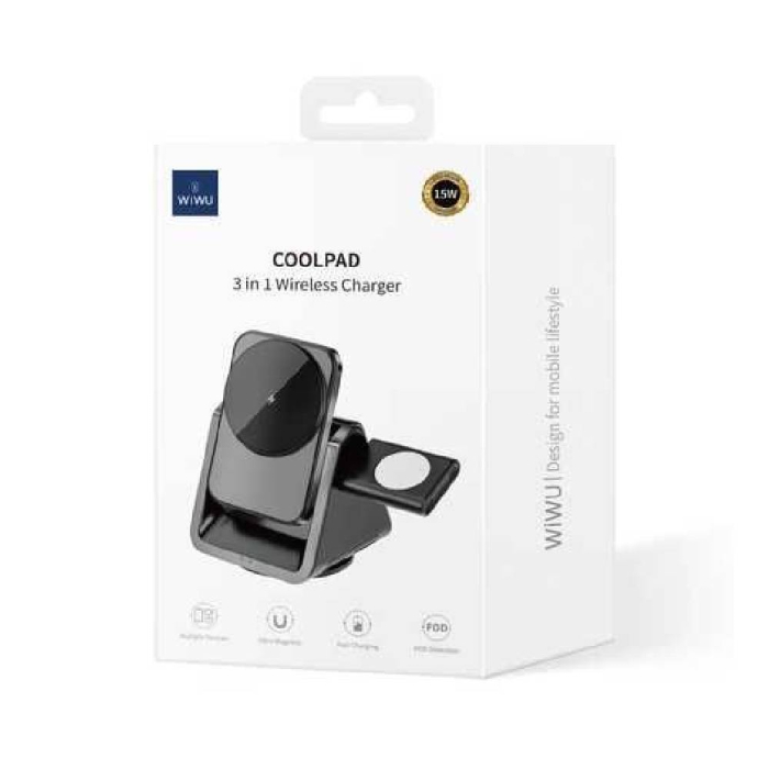 Бездротова зарядка Wiwu 3in1 Wi-W018 Series