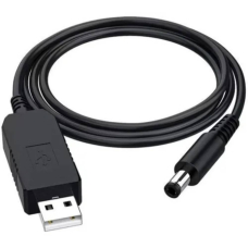 Кабель питания для Wi-Fi роутера USB – DC 5.5 x 2.5 12V 1m (Black)