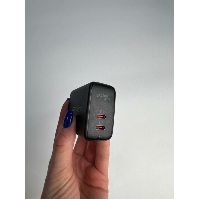 Адаптер Acefast A9 USB-C+USB-C PD 40W