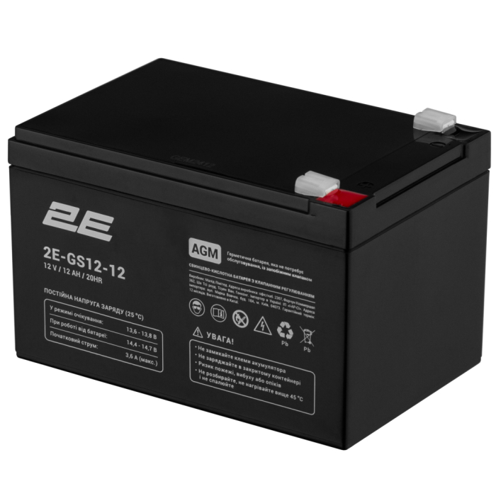 Батарея до ДБЖ 2E 2E-GS12-12 12V 12Ah UA