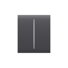 Центральна кнопка для двоклавішного вимикача Ajax CenterButton (2-gang) Graphite