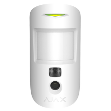 Бездротовий датчик руху Ajax HDR MotionCam (PhOD) з підтримкою фотоверифікації тривог, функцій «Фото за запитом» і «Фото за сценарієм» White