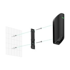 Кріпильна панель Ajax SmartBracket для MotionProtect Curtain Black