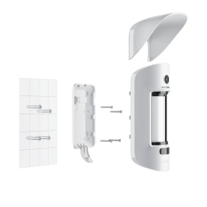 Кріпильна панель Ajax SmartBracket для MotionCam Outdoor White