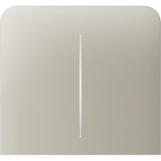 Бічна кнопка для двоклавішного вимикача Ajax SideButton (2-gang) vertical Ivory