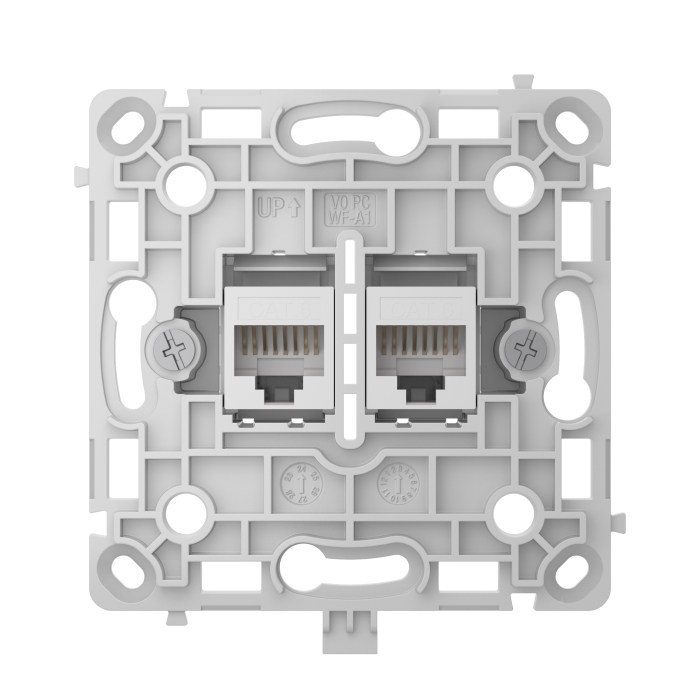 Механізм розетки Ajax OutletCore (LAN) White