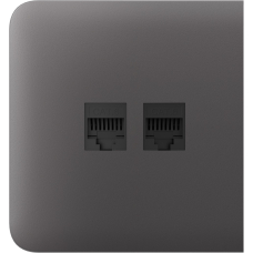 Бічна панель для вбудованої інтернет-розетки Ajax SideCover (LAN) Grey