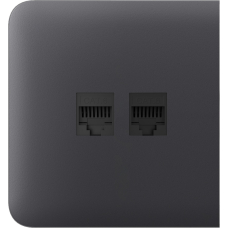 Бічна панель для вбудованої інтернет-розетки Ajax SideCover (LAN) Graphite
