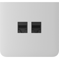 Бічна панель для вбудованої інтернет-розетки Ajax SideCover (LAN) vertical White