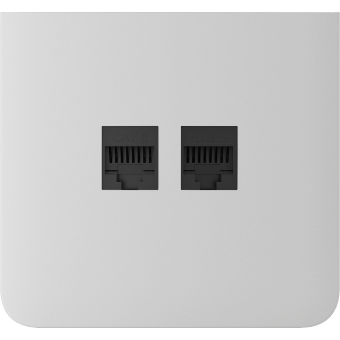 Бічна панель для вбудованої інтернет-розетки Ajax SideCover (LAN) vertical White