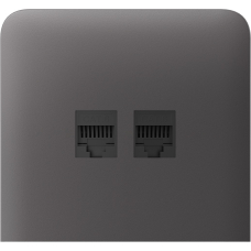 Бічна панель для вбудованої інтернет-розетки Ajax SideCover (LAN) vertical Grey