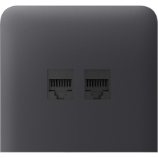 Бічна панель для вбудованої інтернет-розетки Ajax SideCover (LAN) vertical Graphite