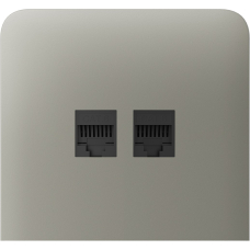 Бічна панель для вбудованої інтернет-розетки Ajax SideCover (LAN) vertical Olive