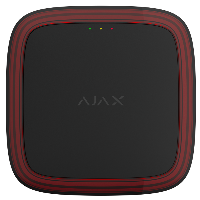 Бездротовий адресний пожежний оповіщувач світловий Ajax EN54 FireProtect (VAD) Jeweller Black