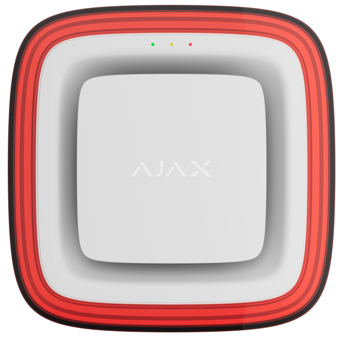 Бездротовий адресний пожежний оповіщувач світлозвуковий Ajax EN54 FireProtect (Sounder/VAD) Jeweller White