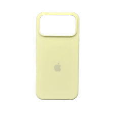 Чохол Silicone Case [Plastic Box] для iPhone 17 Pro Max - Cream Yellow
