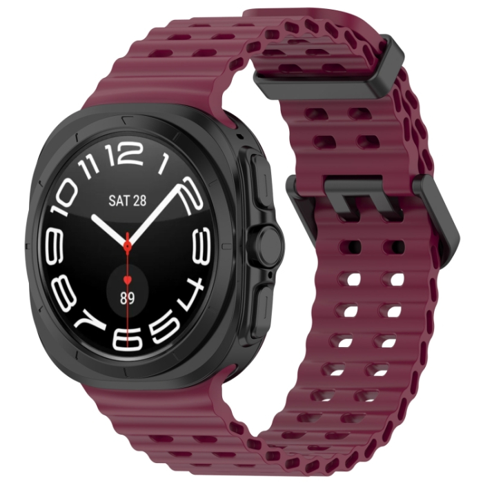 Ремінець для смарт годинника Samsung 47mm L-size Ocean Series - Wine Red