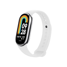 Ремешок для фитнес-браслета Xiaomi Mi Band 8/9/10 Silicone Series - White