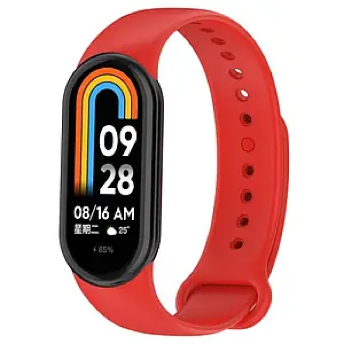 Ремінець для фітнес-браслета Xiaomi Mi Band 8/9/10 Silicone Series - Wine Red