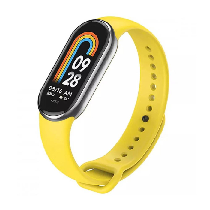 Ремінець для фітнес-браслета Xiaomi Mi Band 8/9/10 Silicone Series - Yellow