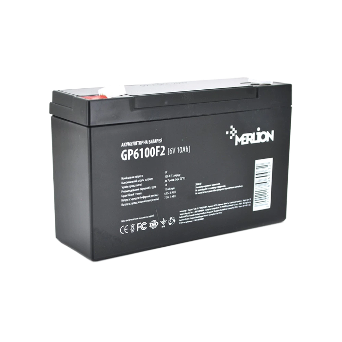 Батарея до ДБЖ Merlion 6V-10Ah (GP6100F2) UA