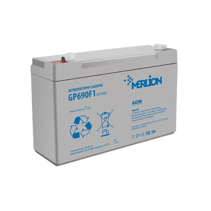 Батарея до ДБЖ Merlion 6V-9Ah (GP690F1) UA