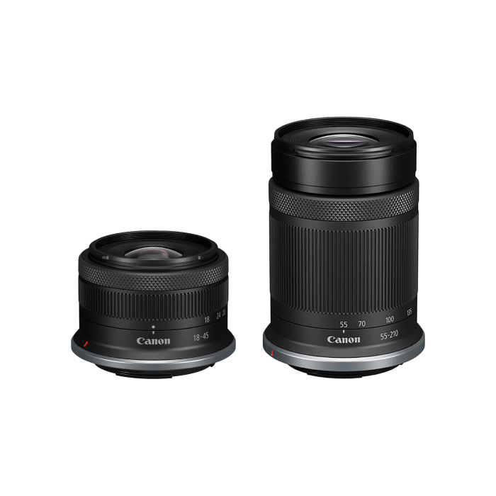 Canon EOS R50 kit RF-S 18-45mm IS STM + RF-S 55-210mm IS STM Black