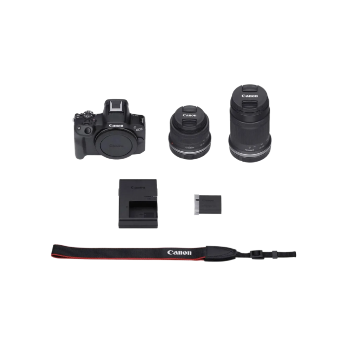 Canon EOS R50 kit RF-S 18-45mm IS STM + RF-S 55-210mm IS STM Black