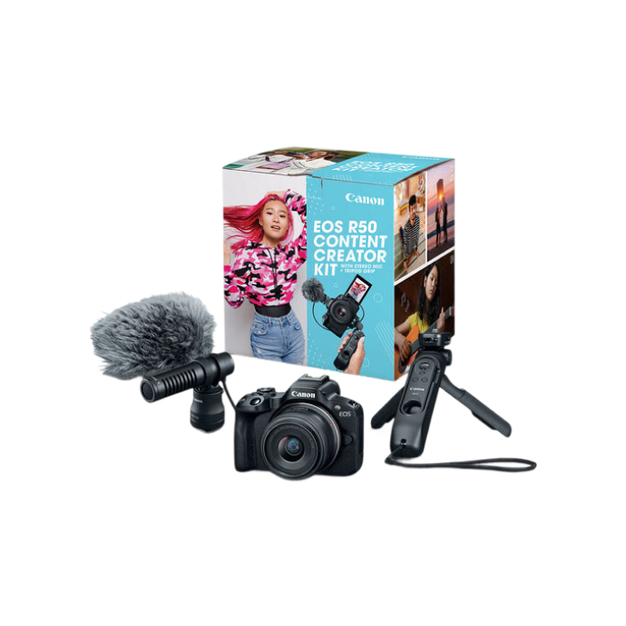 Canon EOS R50 kit RF-S 18-45mm IS STM Black Creator Kit 