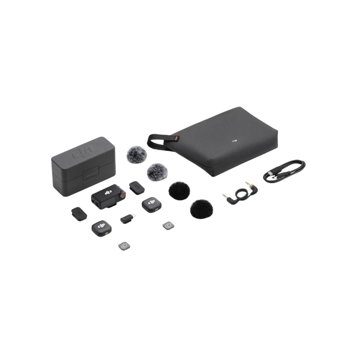 Мікрофонна радіосистема для камери, для смартфона DJI MIC 3 2TX + 1RX + Charging Case