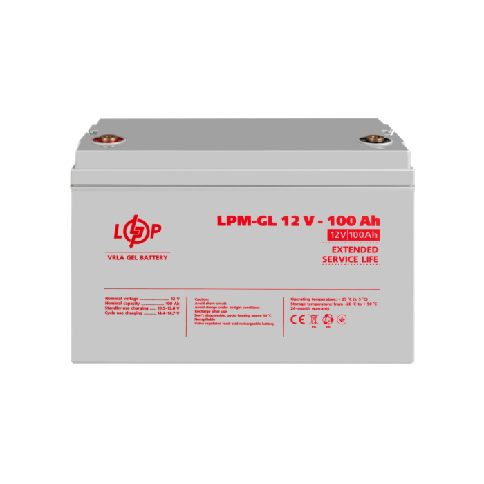 Акумулятор гелевий LogicPower LPM-GL 12 - 100 AH 3871
