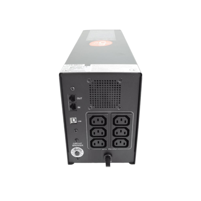 ДБЖ NJOY Horus Plus 800, Lin.int., AVR, 2 x евро, USB, LCD, пластик