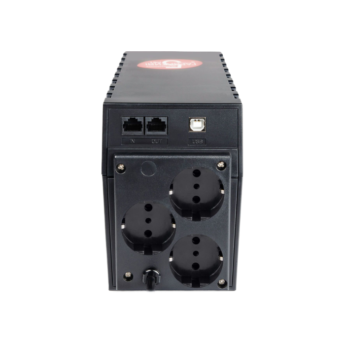 ДБЖ PowerCom RPT-800AP SCHUKO, 800VA/480W line-interactive USB 3 SCHUKO