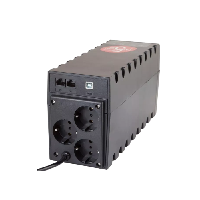 ДБЖ PowerCom RPT-600AP SCHUKO, 600VA/360W line-interactive USB 3 SCHUKO