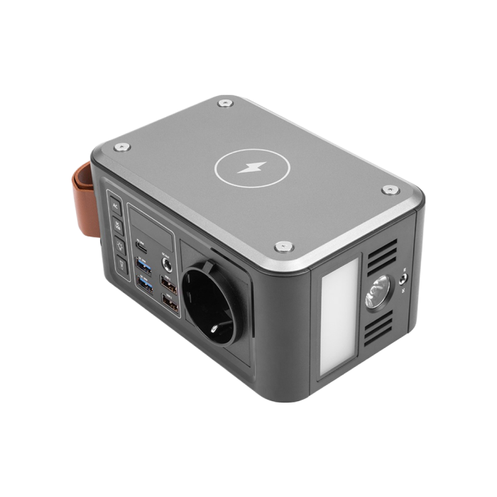 Зарядная станция PowerPlant PP-286 24000mAh, PD 18W, AC 120W, DC12-16.8V, USB-C, 2xUSB QC3.0,Wireless