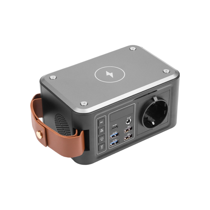 Зарядная станция PowerPlant PP-286 24000mAh, PD 18W, AC 120W, DC12-16.8V, USB-C, 2xUSB QC3.0,Wireless