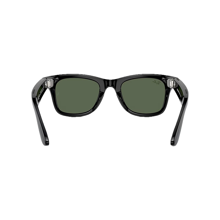 Ray-Ban Meta Wayfarer Shiny Black Frame Green Lenses