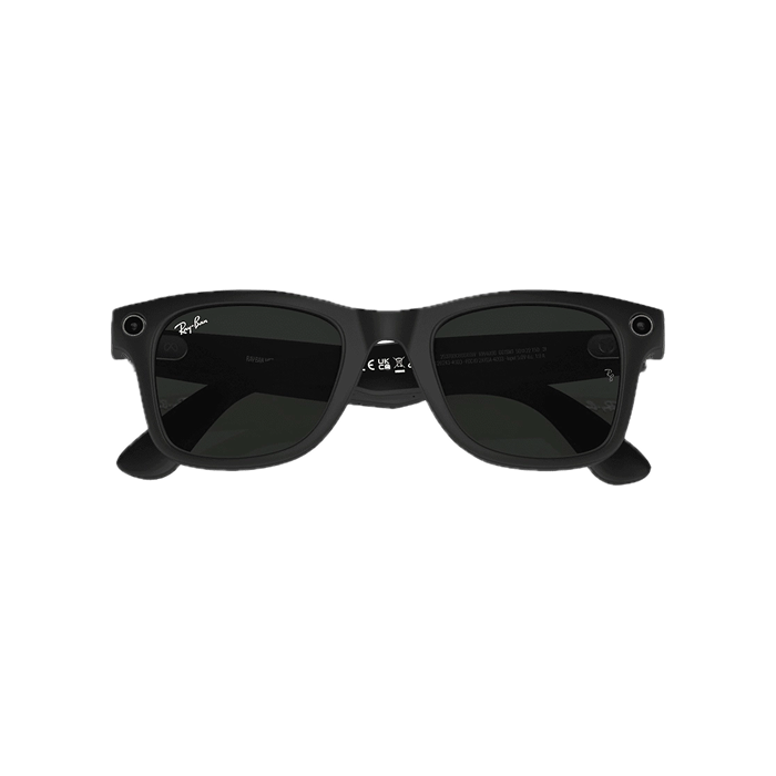 Ray-Ban Meta Wayfarer Standard Matte Black/Clear to G-15 Green Transitions