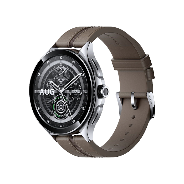Смарт-часы Xiaomi Watch 2 Pro Bluetooth Silver Case with Brown Leather Strap