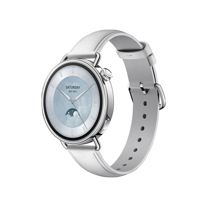 Смарт-часы Xiaomi Watch S4 41mm Leather Strap White