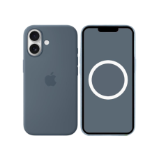Apple iPhone 17 Silicone Case + MagSafe (Camera Control) Anchor Blue