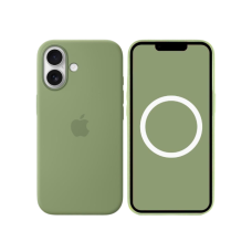 Apple iPhone 17 Silicone Case + MagSafe (Camera Control) Light Moss