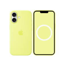 Apple iPhone 17 Silicone Case + MagSafe (Camera Control) Neon Yellow