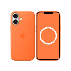 Apple iPhone 17 Silicone Case + MagSafe (Camera Control) Orange