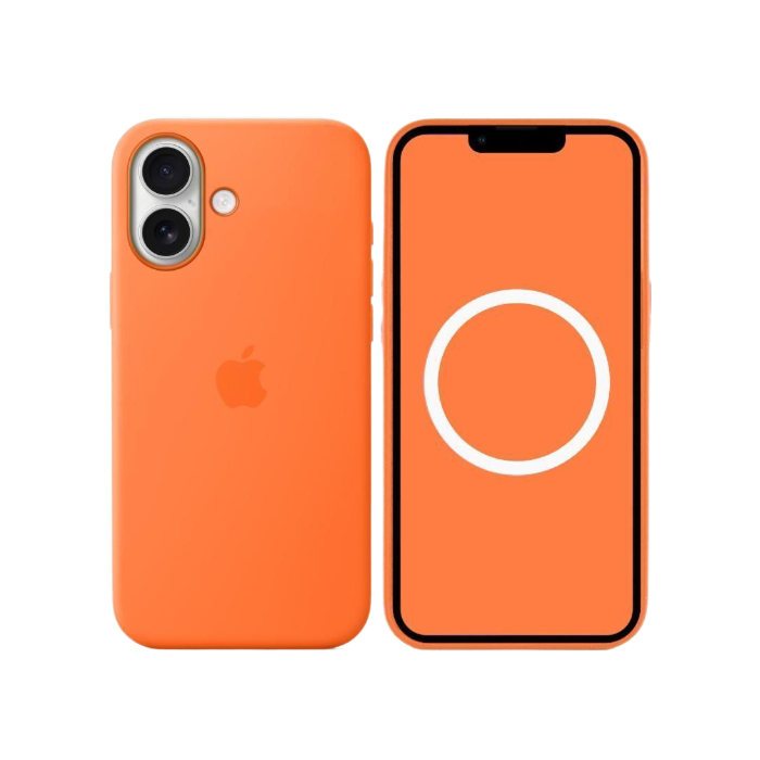 Apple iPhone 17 Silicone Case + MagSafe (Camera Control) Orange