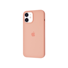 Чехол Silicone Case Full Cover iPhone 12 mini (Begonia red)