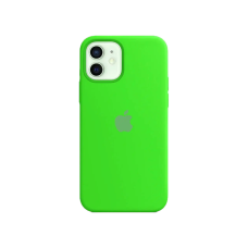 Чехол Silicone Case Full Cover iPhone 12 mini (Lime green)